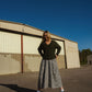 Linen Faro Dress in Black and White Handwoven Cotton Gingham