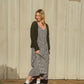 Linen Faro Dress in Black and White Handwoven Cotton Gingham