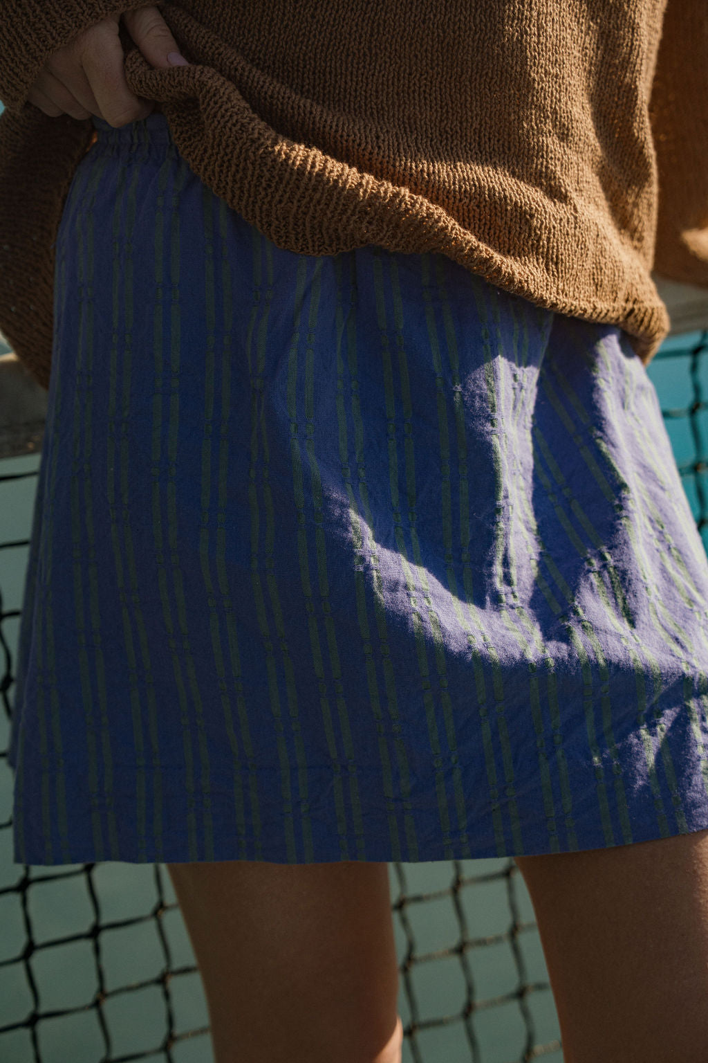 Dorothy Cotton Sweater in Mauve Brown Made to Order