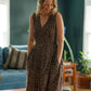 June Dress in Plum Tie Dye Linen