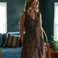 June Dress in Plum Tie Dye Linen