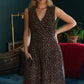 June Dress in Plum Tie Dye Linen