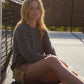 Baby Alpaca Shannon Pullover in Grey Made to Order