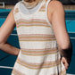 Jane Hand Knit Cotton Striped Tank - L Left