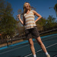 Jane Hand Knit Cotton Striped Tank - L Left