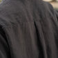Button-Up Shirt in Black Linen Made to Order