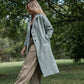Portuguese Wool Polly Coat in Vintage Cream Made to Order