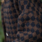Portuguese Wool Pieper Coat in Black and Brown Check Made to Order