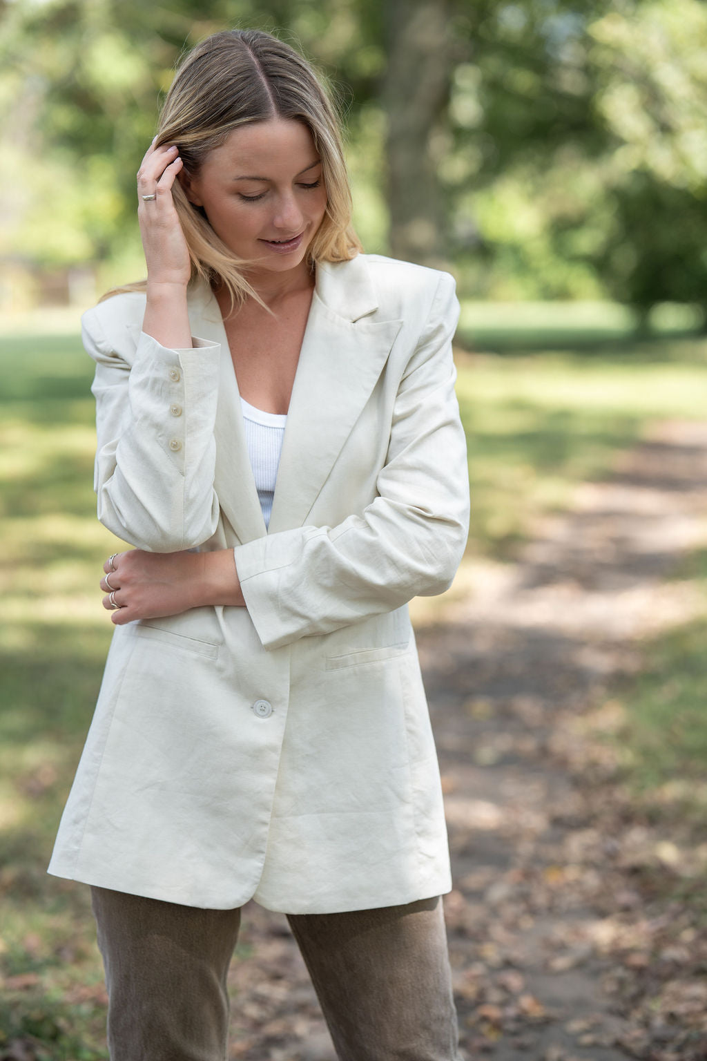 Jessica Linen Blazer Made to Order