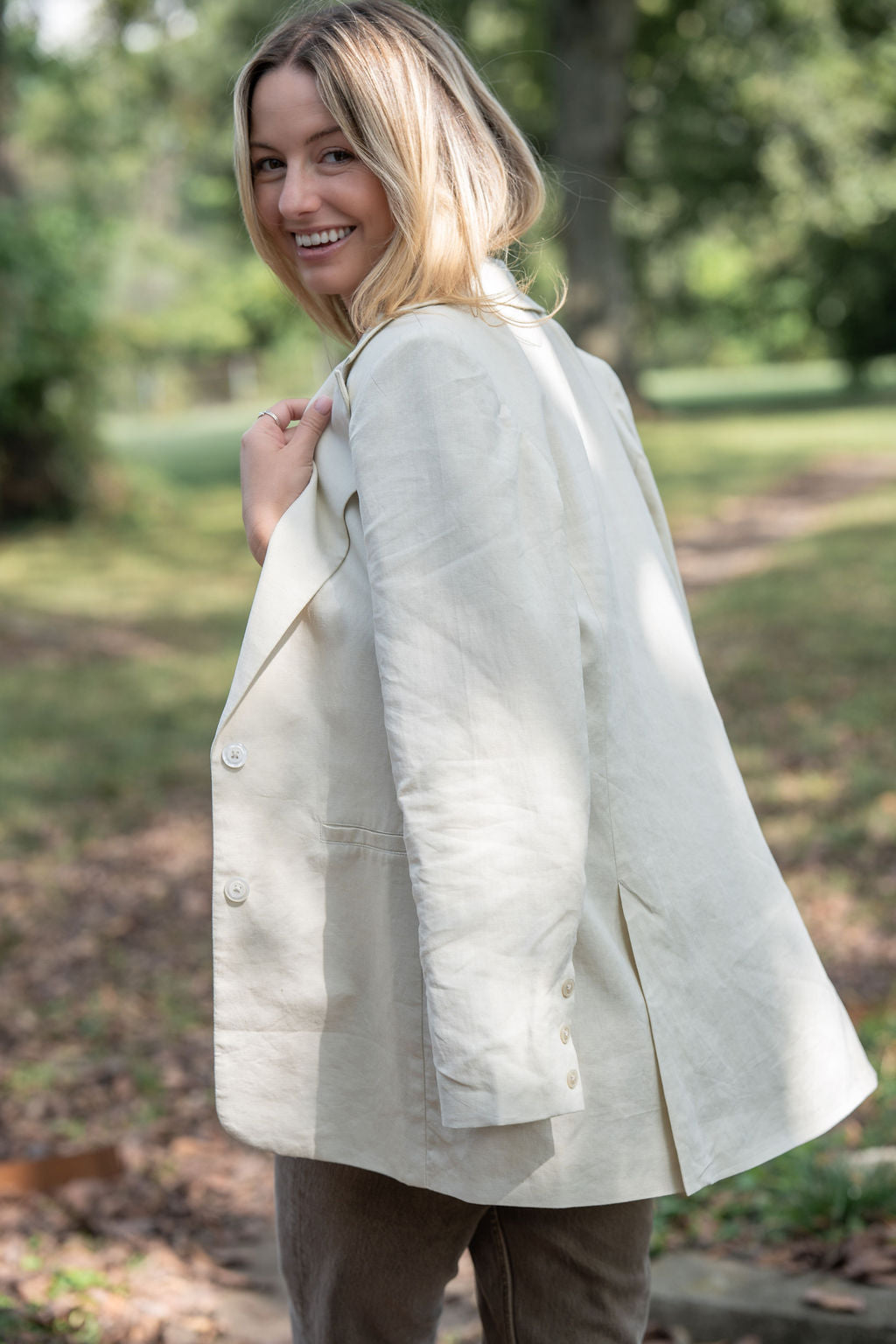 Jessica Linen Blazer Made to Order