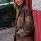 Portuguese Wool Pieper Coat in Brown and Black Plaid Made to Order
