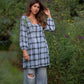 Tilly Dress in Picnic Plaid Linen Made to Order