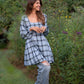 Tilly Dress in Picnic Plaid Linen Made to Order