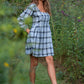 Tilly Dress in Picnic Plaid Linen Made to Order
