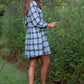 Tilly Dress in Picnic Plaid Linen Made to Order