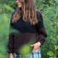 Virginia Mohair and Wool Pullover in Black and Brown Made to Order