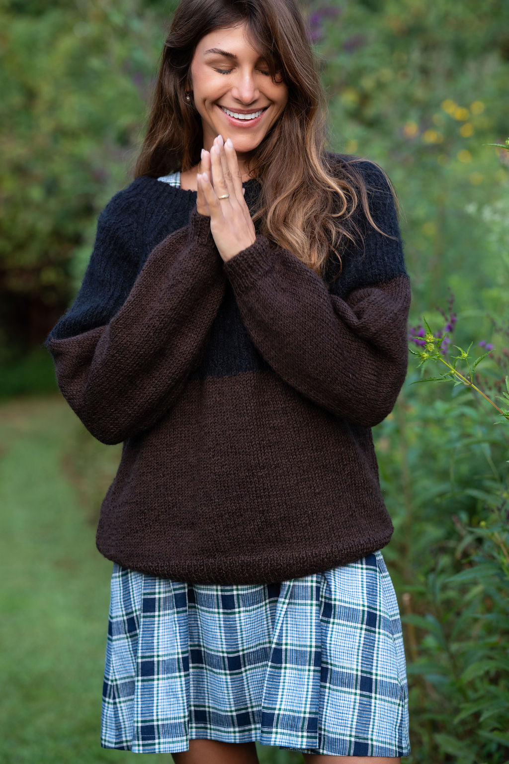 Tilly Dress in Picnic Plaid Linen Made to Order