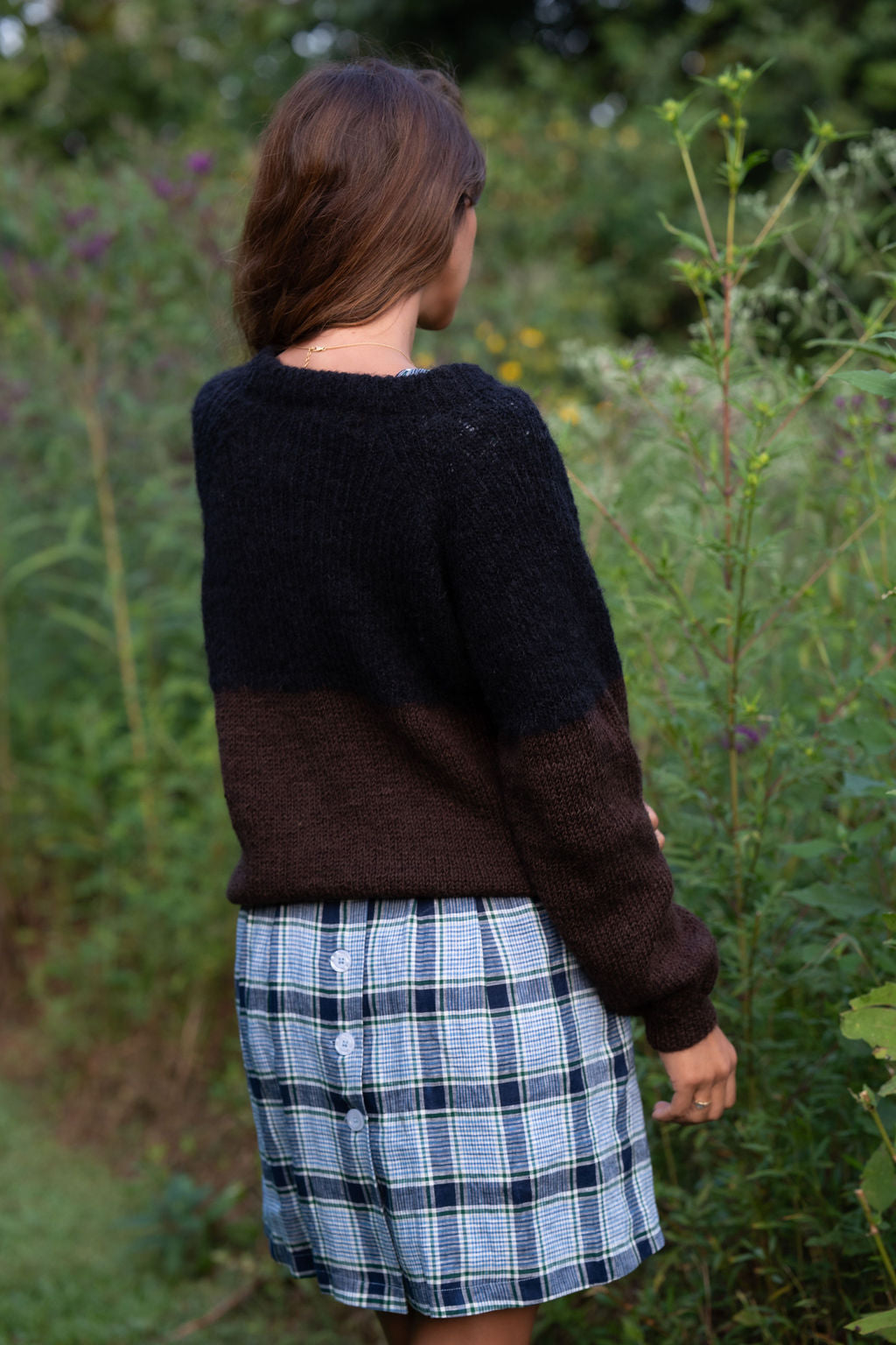 Tilly Dress in Picnic Plaid Linen Made to Order