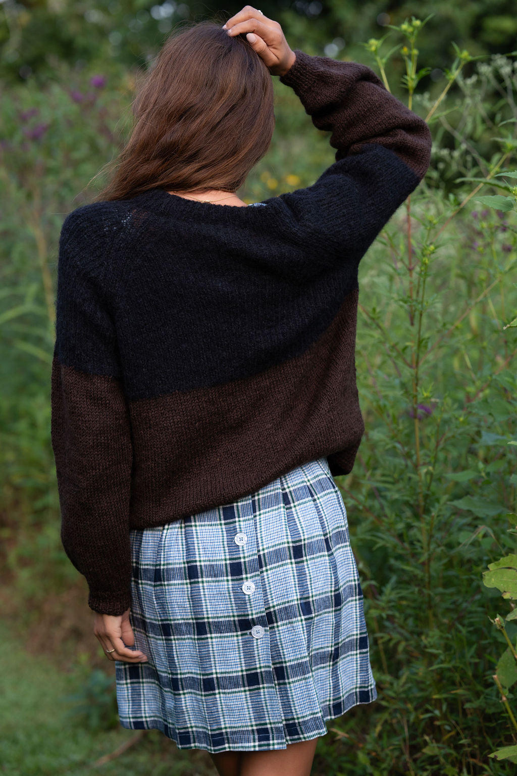Tilly Dress in Picnic Plaid Linen Made to Order