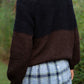 Virginia Mohair and Wool Pullover in Black and Brown Made to Order