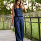 Pants Set in Navy Twill