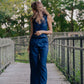 Pants Set in Navy Twill