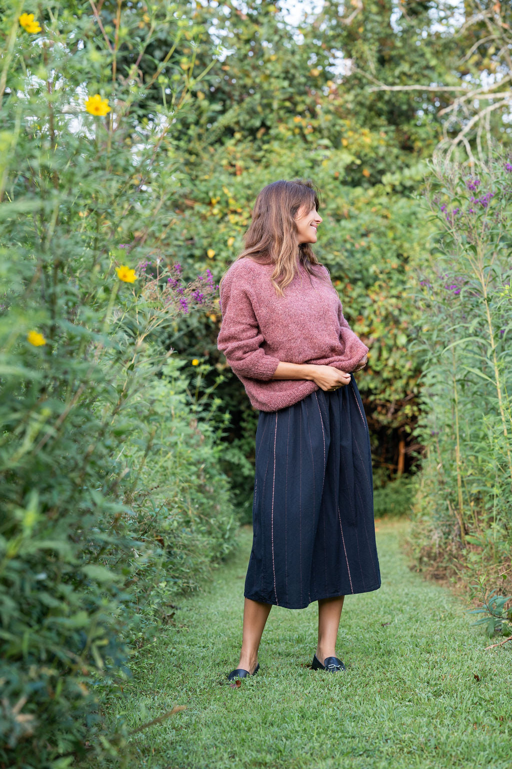 Helen Mohair Turtleneck in Rose Made to Order
