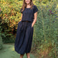 Handwoven Cotton Skirt Set Black Made to Order