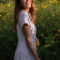 June Dress in Red and White Striped Linen