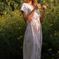 June Dress in Red and White Striped Linen