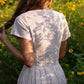 June Dress in Red and White Striped Linen