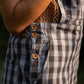Dilsi Handwoven Cotton Overalls in Blue Gingham Made to Order