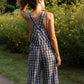 Dilsi Handwoven Cotton Overalls in Blue Gingham Made to Order