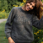 Mildred Mohair Raglan Pullover in Steel or Black Made to Order