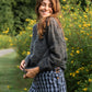 Dilsi Handwoven Cotton Overalls in Blue Gingham Made to Order