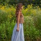 Lindy Hand Knit Cotton Lace Tank in Mauve Brown