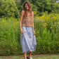 Lindy Hand Knit Cotton Lace Tank in Mauve Brown
