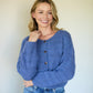 Alma Wool Cardigan in Periwinkle Blue Made to Order
