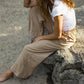 Katie Handwoven Cotton Pants Yellow Gingham Made to Order
