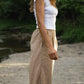 Katie Handwoven Cotton Pants Yellow Gingham Made to Order