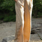 Katie Handwoven Cotton Pants Yellow Gingham Made to Order