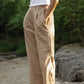 Katie Handwoven Cotton Pants Yellow Gingham Made to Order
