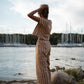 Katie Handwoven Cotton Set in Mustard and Cream Stripe - XL Pants
