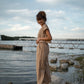 Katie Handwoven Cotton Set in Mustard and Cream Stripe - XL Pants