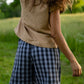 Katie Handwoven Cotton Pants Yellow Gingham Made to Order