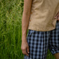 Katie Handwoven Cotton Pants Yellow Gingham Made to Order