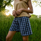 Katie Handwoven Cotton Pants Yellow Gingham Made to Order