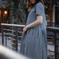 Eloise Handwoven Cotton Dress in Black and White Gingham - L Left