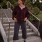 Quinn Wool Cardigan in Plum Made to Order