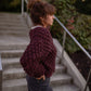 Quinn Wool Cardigan in Plum Made to Order
